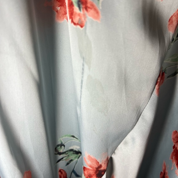 Gorgeous Floral Silk Dress Large - Picture 5 of 8
